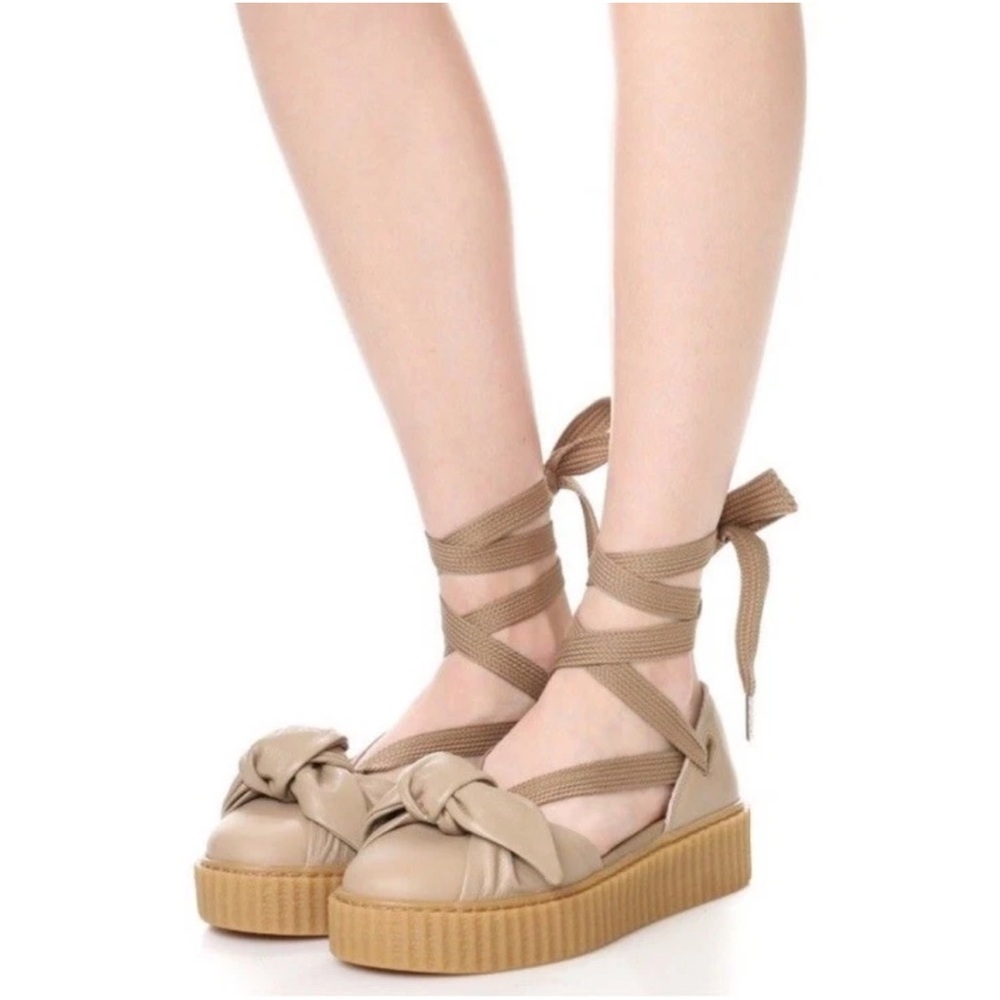 Barely used GUC Puma Fenty by Rihanna Bow Creeper Sandals